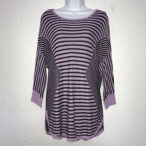 2/$15 Dana Buchman Stripe Lightweights Sweater Top L